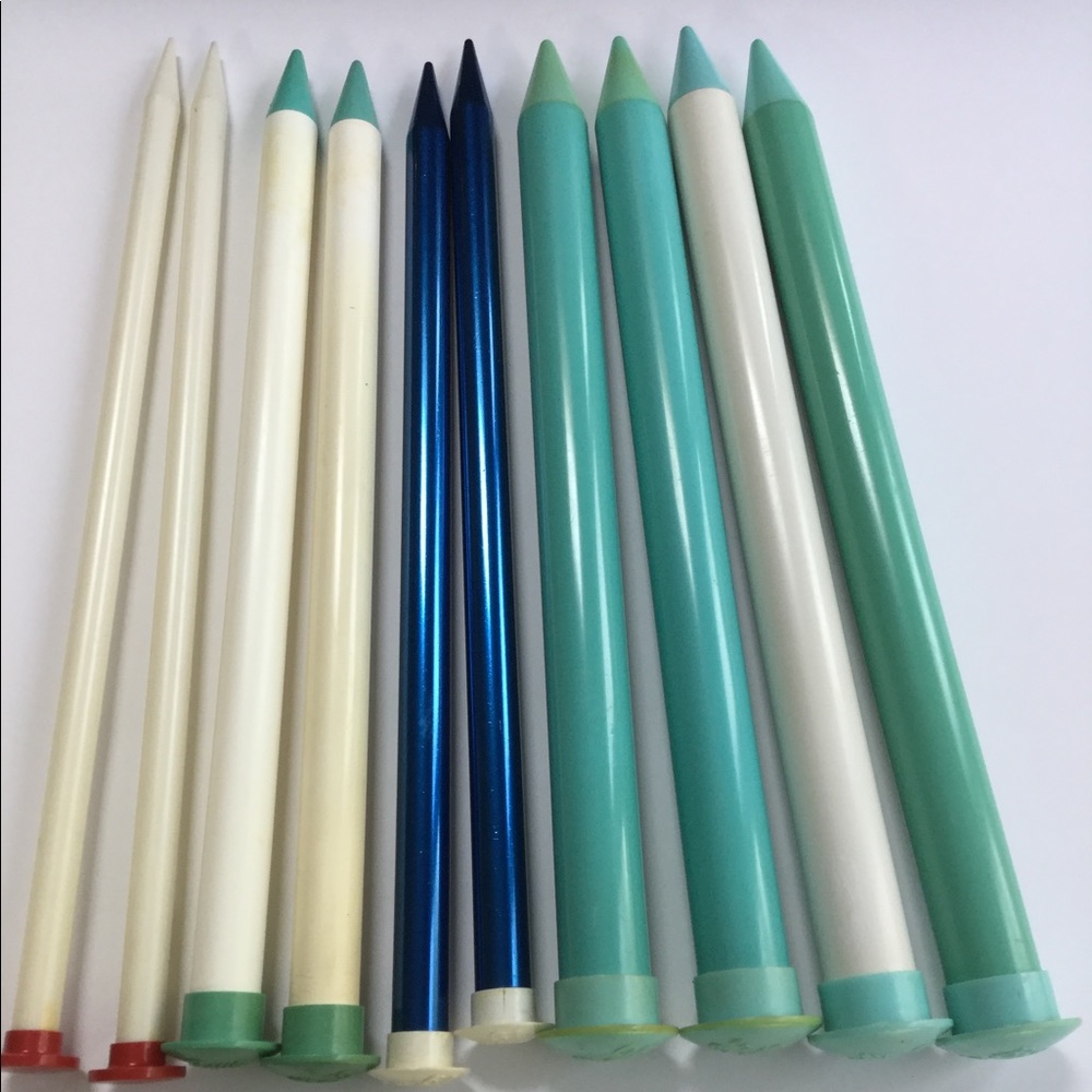 Vintage Knitting Needles Lot of 5 Pairs
